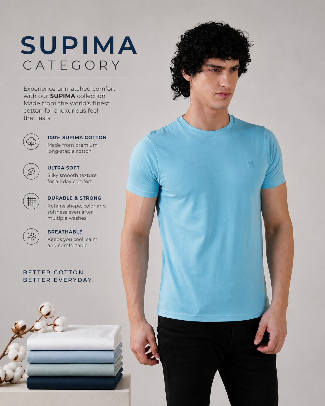Plain Supima Tees