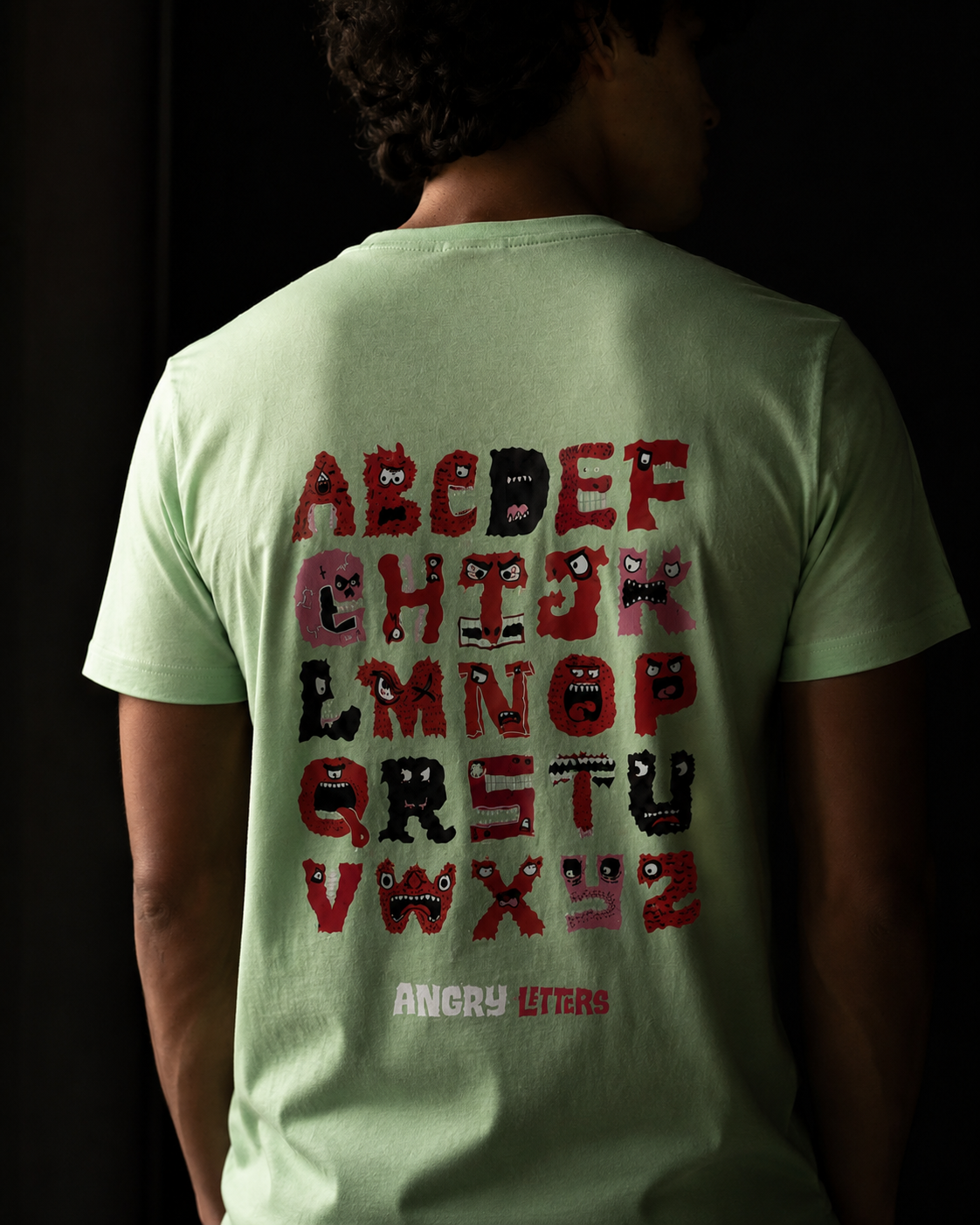 Angry Letters Printed T-Shirt