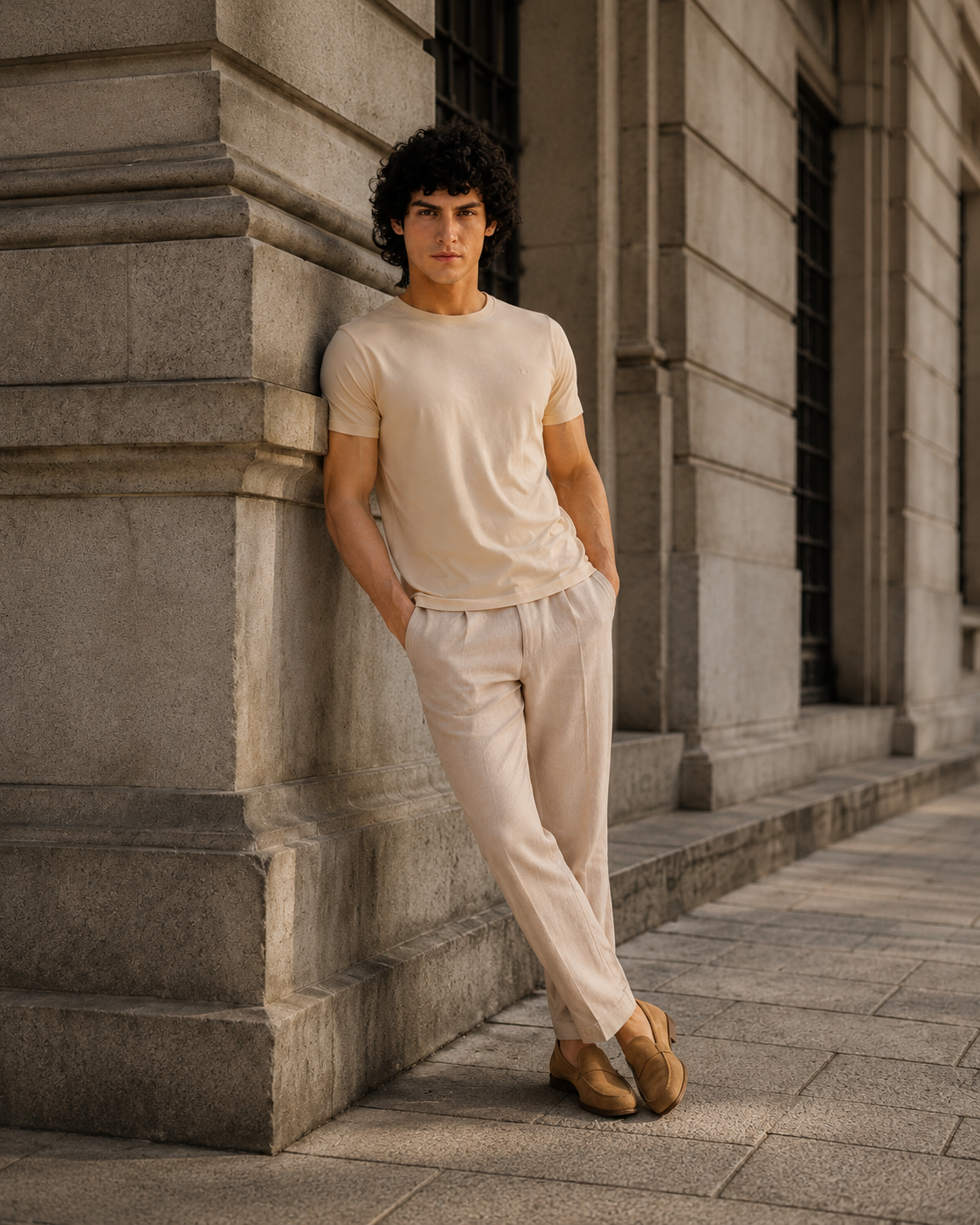 Plain Off White T-shirt