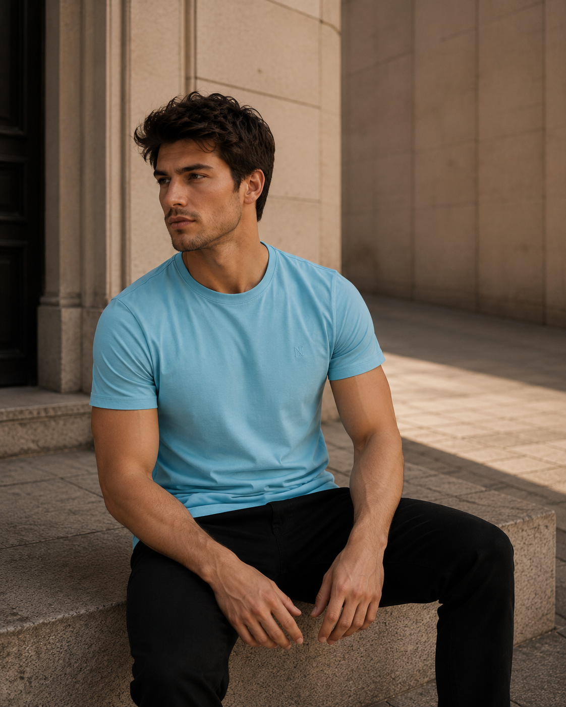 Plain Skyblue T-shirt
