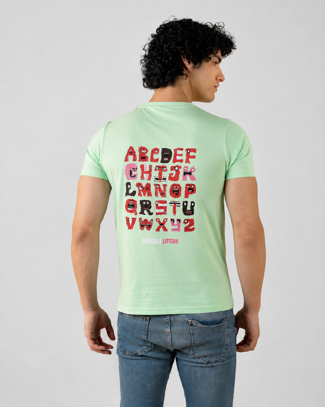 Angry Letters Printed T-Shirt