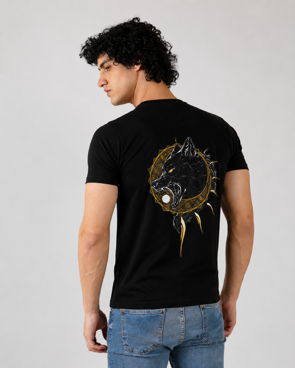 Wolf Printed Supima Tee