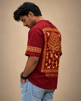 "NEITHER 2.0" Warli Tribal Art Tee