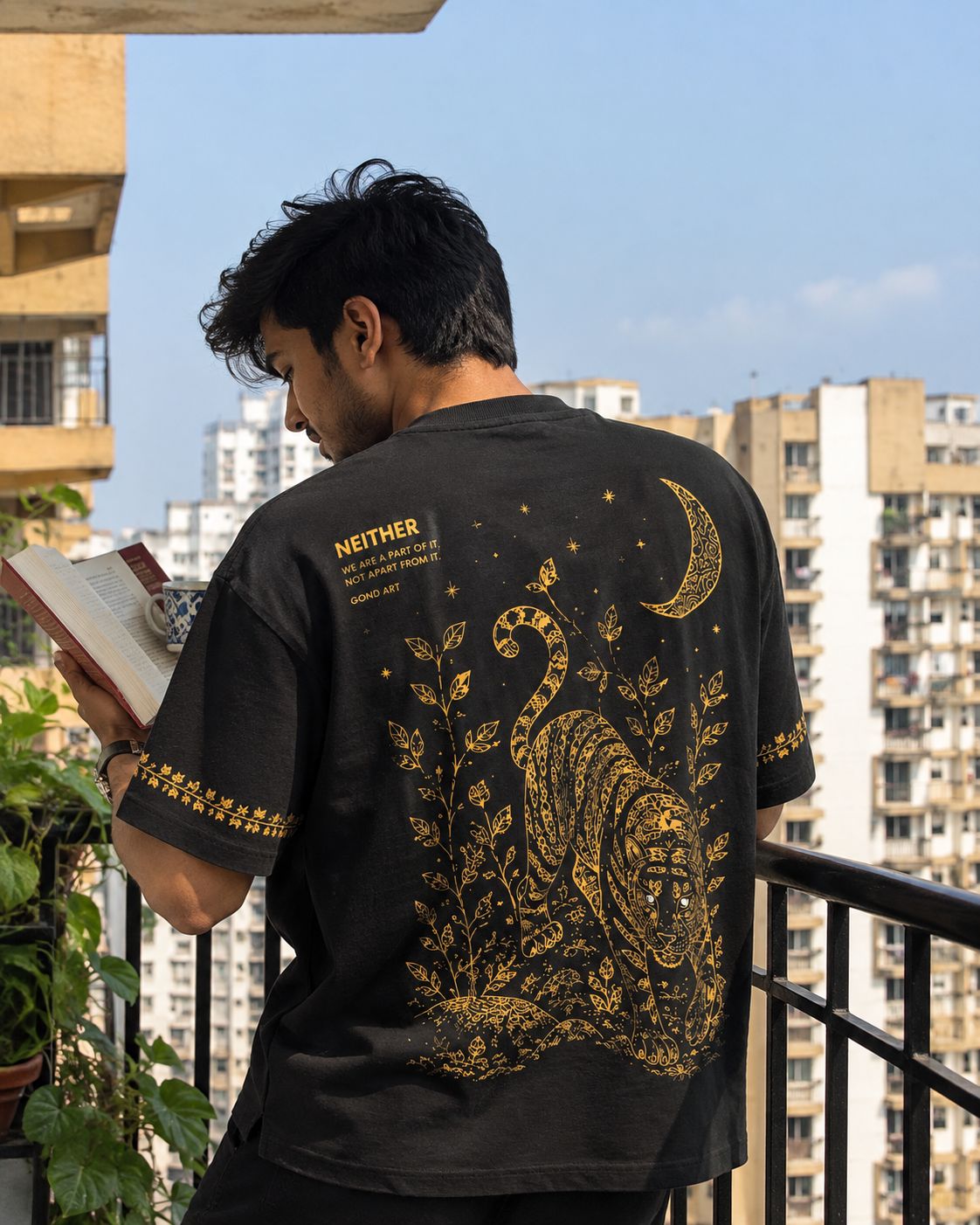 "The Gond Tiger" Celestial Tee