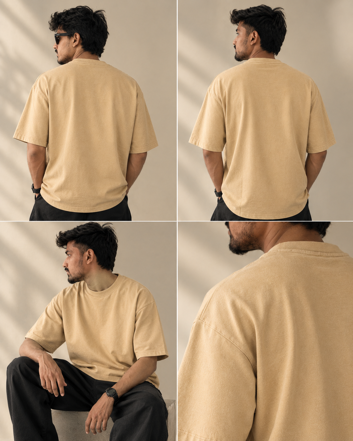 Vintage Sand Heavyweight Solid Tee
