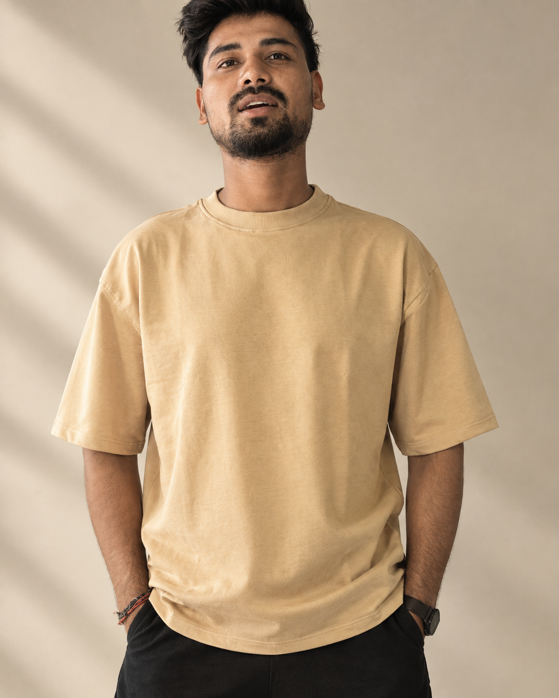 Vintage Sand Heavyweight Solid Tee