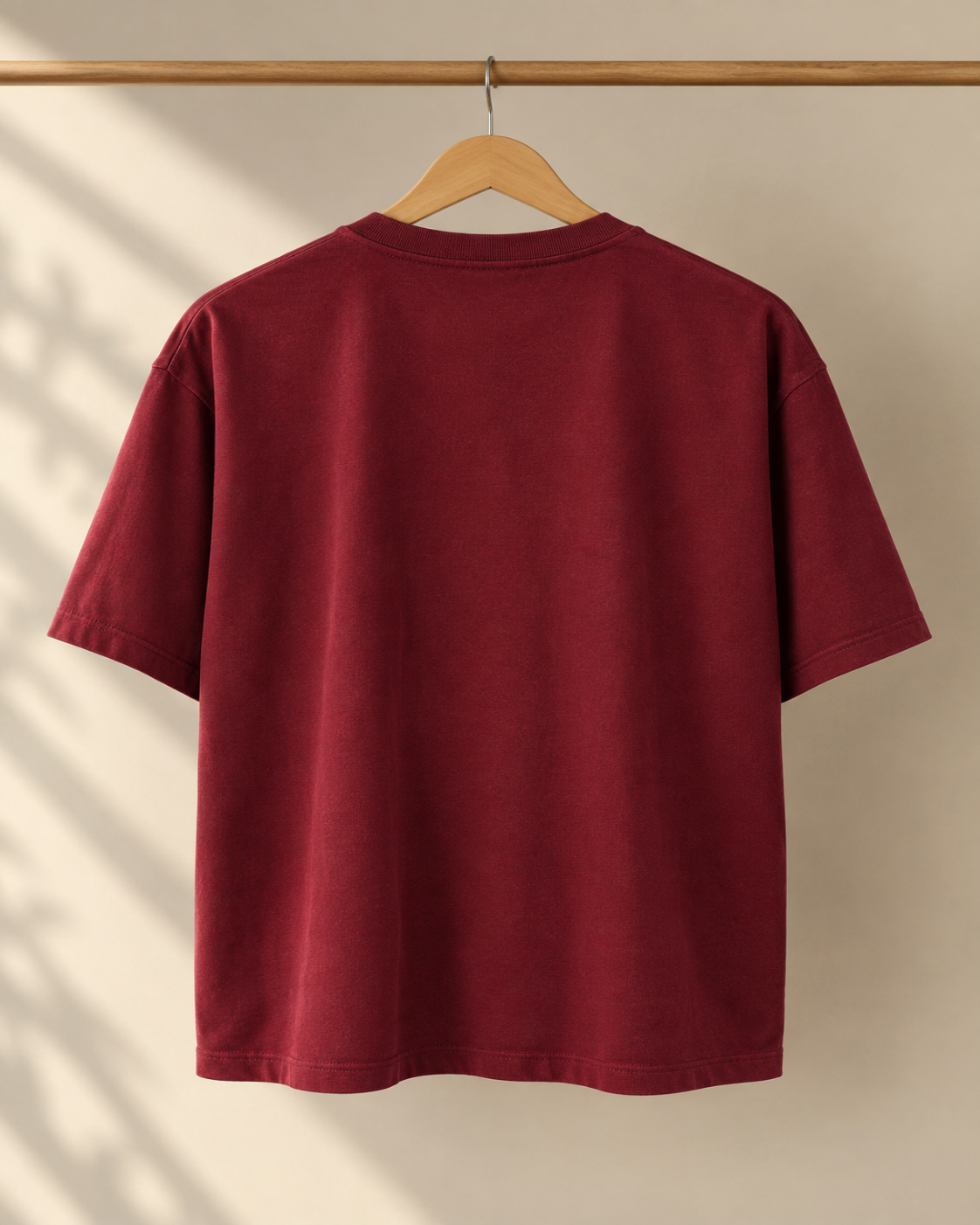 Crimson Maroon Heavyweight Solid Tee