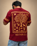 "NEITHER 2.0" Warli Tribal Art Tee