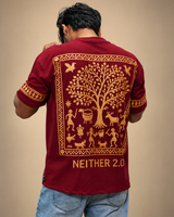 "NEITHER 2.0" Warli Tribal Art Tee