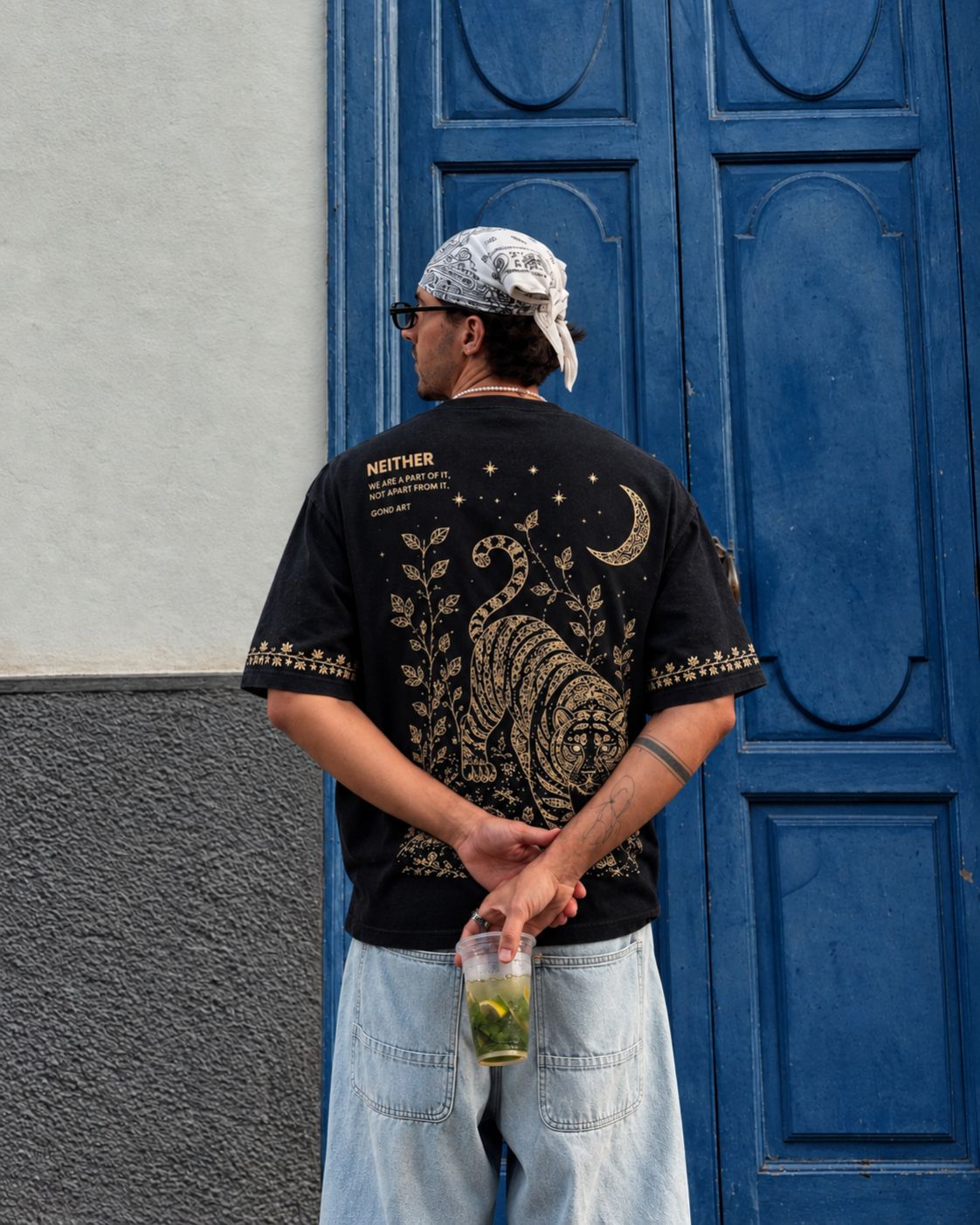 "The Gond Tiger" Celestial Tee
