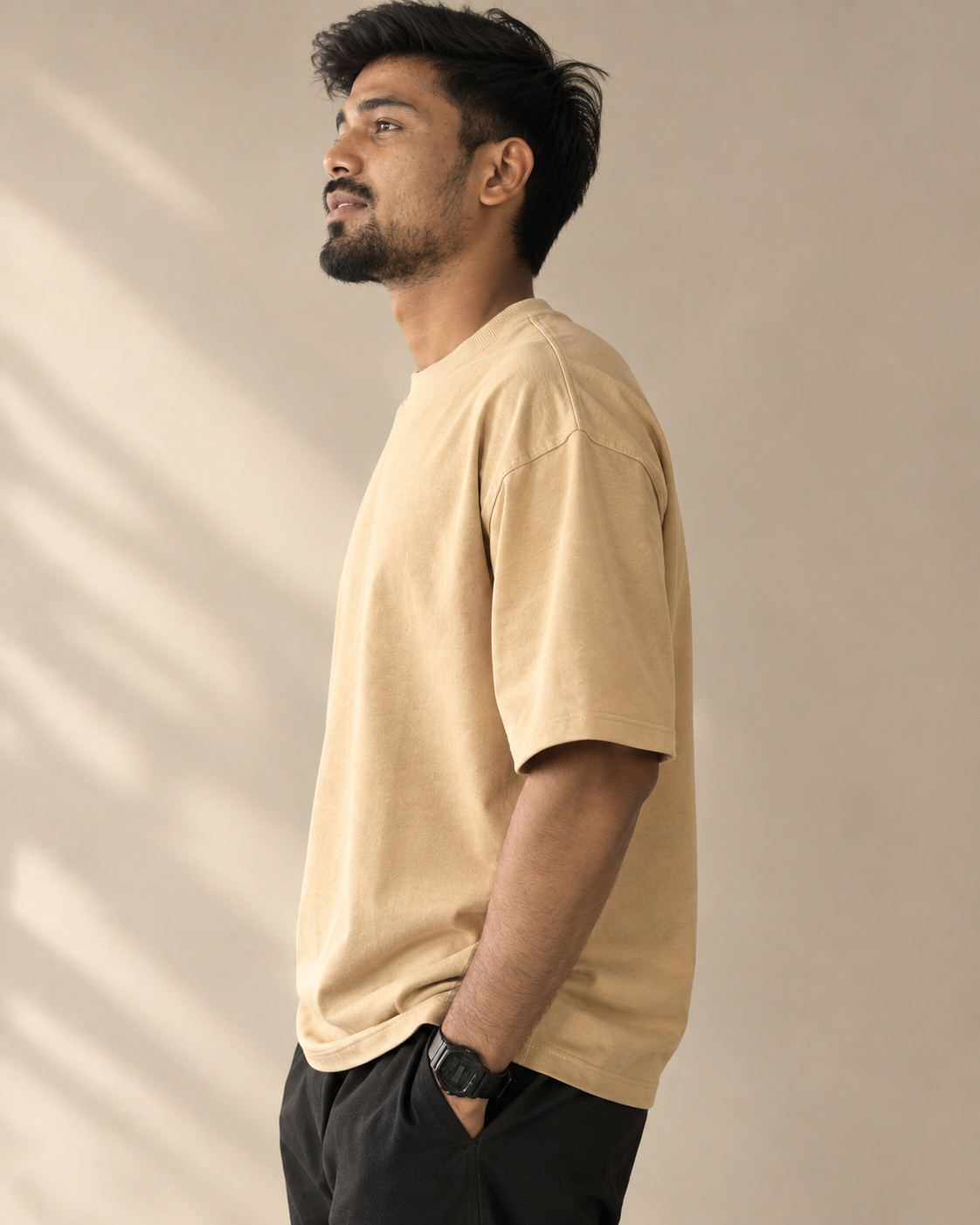 Vintage Sand Heavyweight Solid Tee