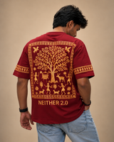 "NEITHER 2.0" Warli Tribal Art Tee